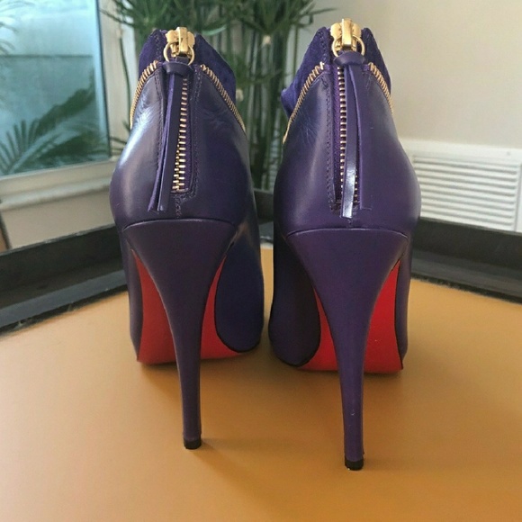 Christian Louboutin Purple Booties - Picture 2 of 4